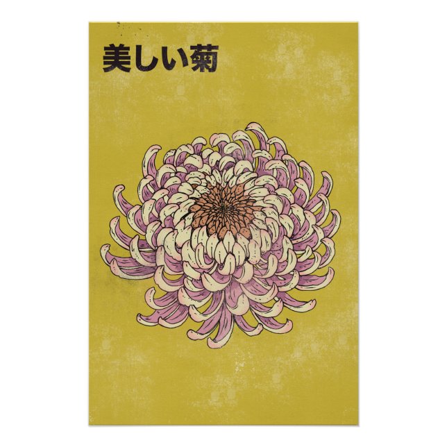 Poster Beau Chrysanthème (Devant)