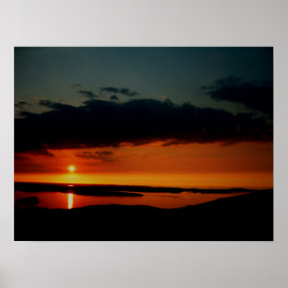 Poster Beau lever de soleil