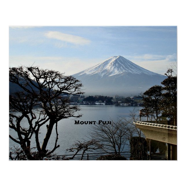 Poster Beau mont Fuji (Devant)
