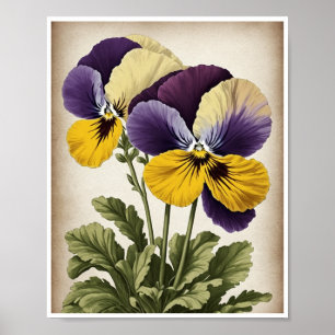 Poster Beau Pansy Flower Décor Mur Art