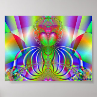 Poster Beaucoup de bouddhas colorés