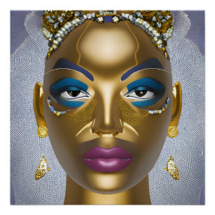 Poster Beauté africaine sophistiquée : Mois de l'histoire