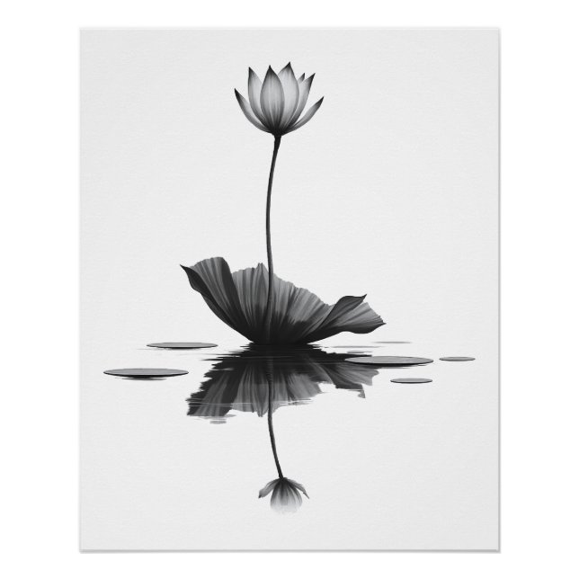 Poster Beauté pure Lotus (Devant)
