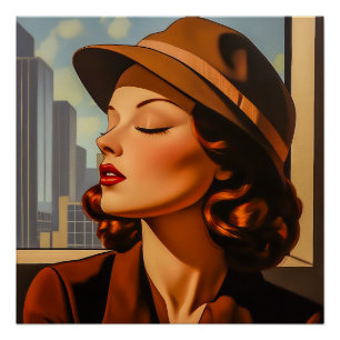 Poster Beauté Rétro Los Angeles