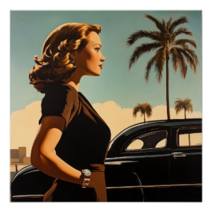 Poster Beauté Rétro Los Angeles