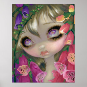 Poster Beautés sisoneuses 9 : Foxgloves fairy ART IMPRIME