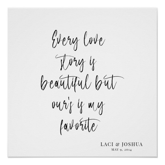 Poster Beautiful Personalized Wedding Tapestry Backdrop  (Devant)