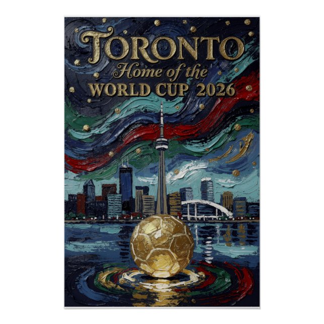 Poster Beaux-arts de soccer de Toronto 2026 Stade  (Devant)