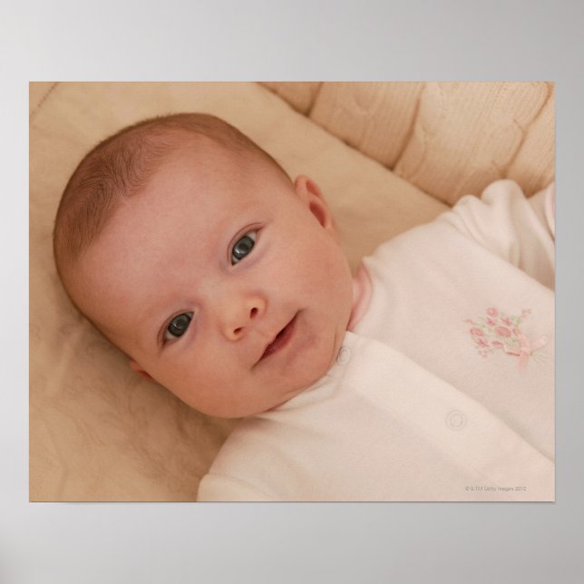 Poster Bébé allongé (Devant)