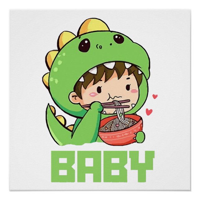 Poster bébé godzilla (Devant)
