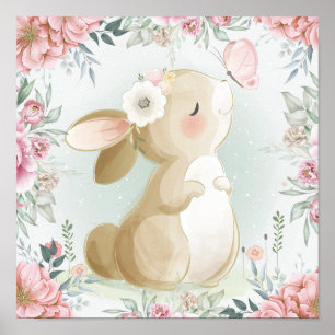 Poster bébé lapin