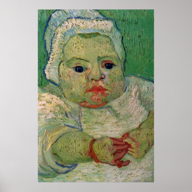 Poster Bébé Marcelle Roulin par Vincent van Gogh (Devant)