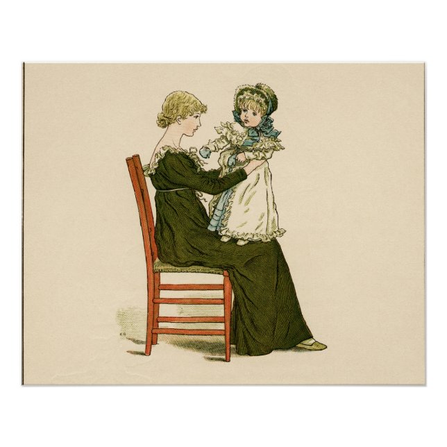 Poster Bébé victorien Mère Greenaway (Devant)