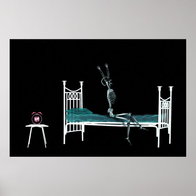 Poster - Bedtime X-Ray Skeleton Original (Devant)