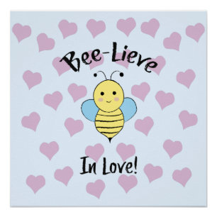 Poster Bee Lieve In Love