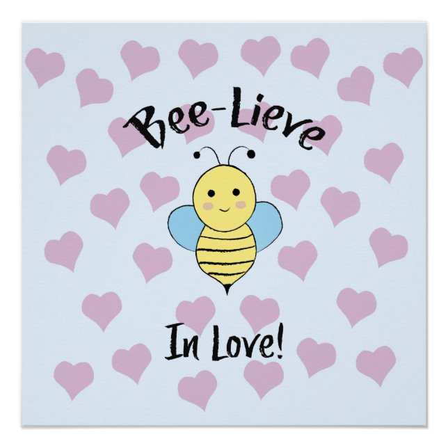 Poster Bee Lieve In Love (Devant)
