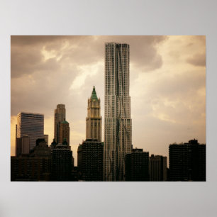 Poster Beekman Tower et Woolworth Building, Medium