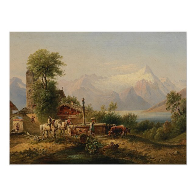 Poster Bei Zell am See - Emil Barbarini (Devant)