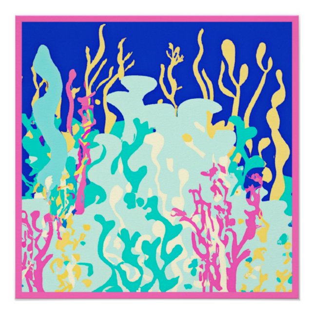 Poster Belle Design Motif Océanique. Commandez dès mainte (Devant)