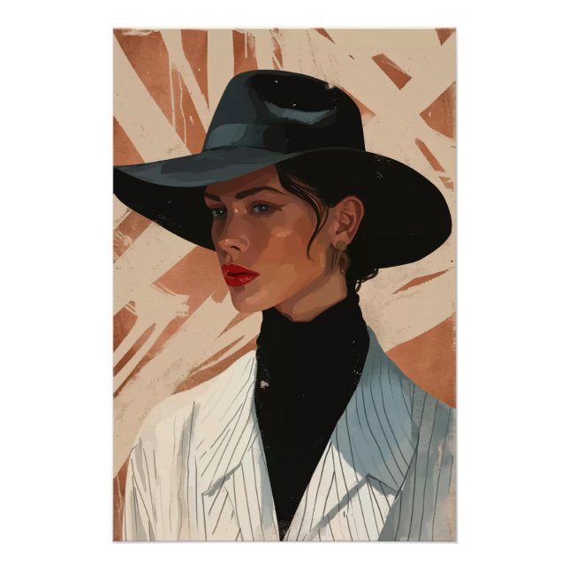 Poster belle femme (Devant)