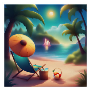 Poster belle plage