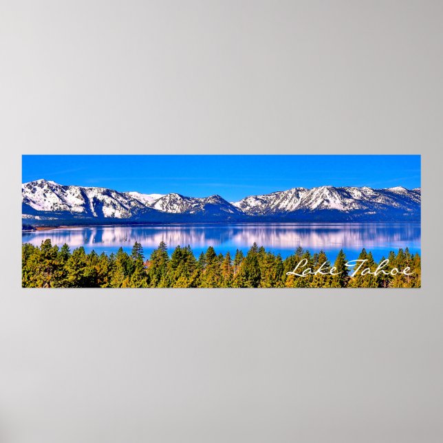 POSTER BELLE POSTE TAHOE DE LAC 36" X 12" (MATTE) (Devant)