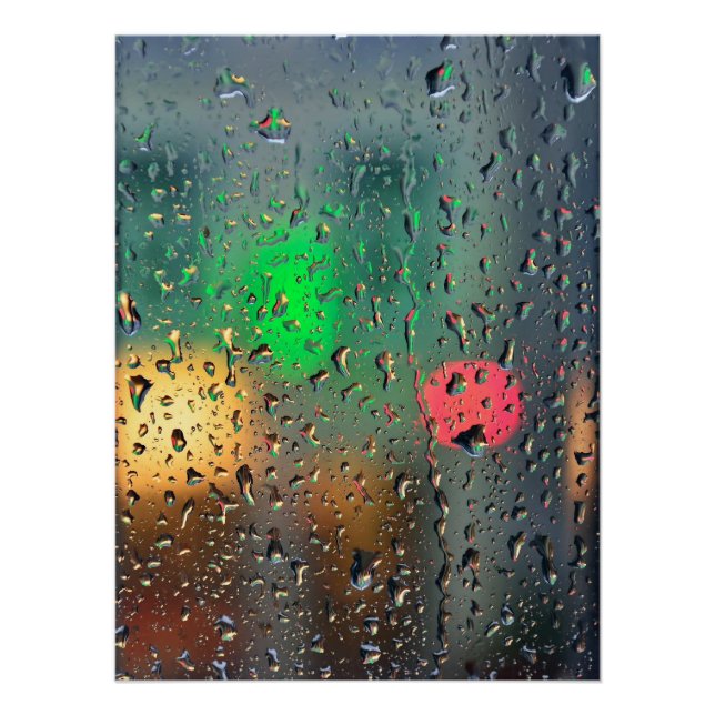 Poster Belle vue à travers la pluie (Devant)
