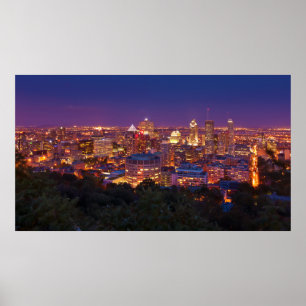 Poster Belvédère Kondiaronk d'horizon de ville de