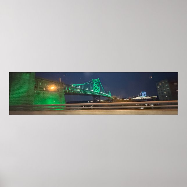 Poster Ben Franklin Bridge Philadelphie (Devant)