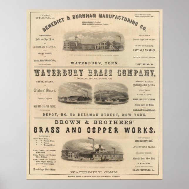 Poster Benedict et Burnham Manufacturing Company (Devant)