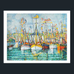 Poster Bénédiction de la flotte de thon à Groix par Paul<br><div class="desc">Bénédiction de la flotte de thon à Groix par Paul Signac S'il vous plaît visitez mon magasin pour plus de design intéressant et plus de choix de couleurs. => zazzle.com/colorfulworld*</div>