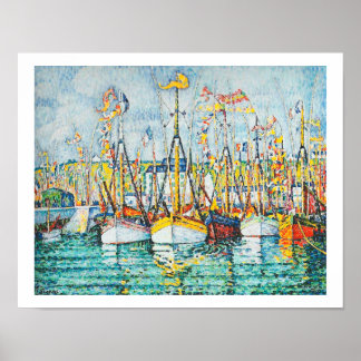 Poster Bénédiction de la flotte de thon à Groix par Paul 