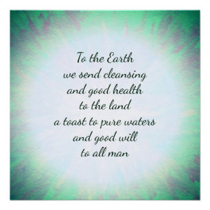 Poster Bénédiction de la Terre