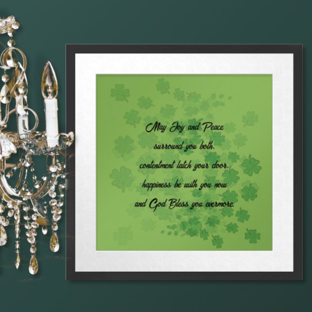 Poster Bénédiction de mariage irlandais - (Créateur téléchargé)