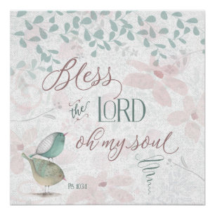 Poster Bénis le Seigneur - Ps 103:1
