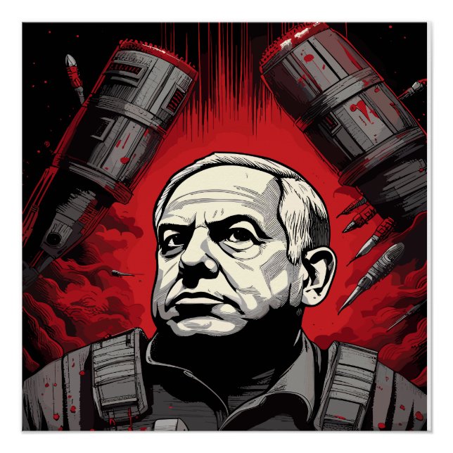 Poster Benjamin Netanyahu (Devant)