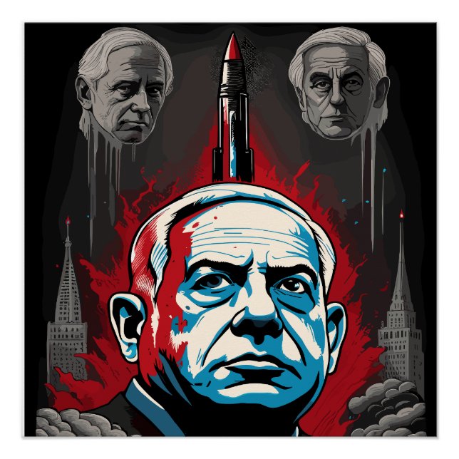 Poster benjamin netanyahu dkk. (Devant)