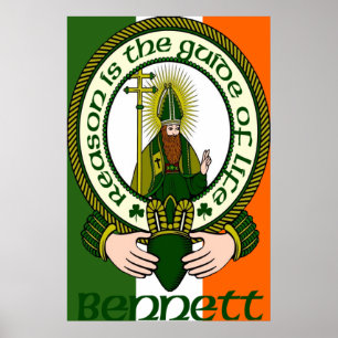 Poster Bennett Clan Motto
