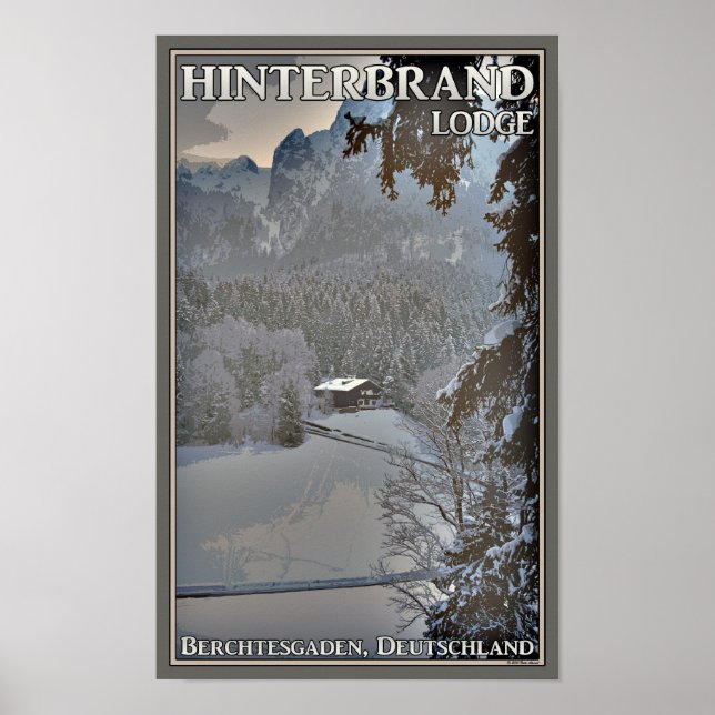 Poster Berchtesgaden - Hinterbrand Lodge (Devant)