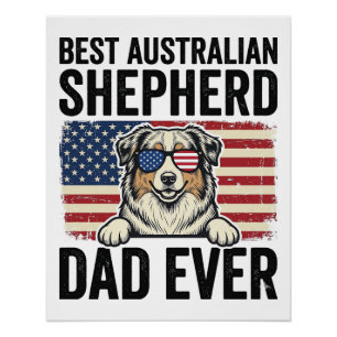 Poster Berger Australien Papa Patriotique Vintage