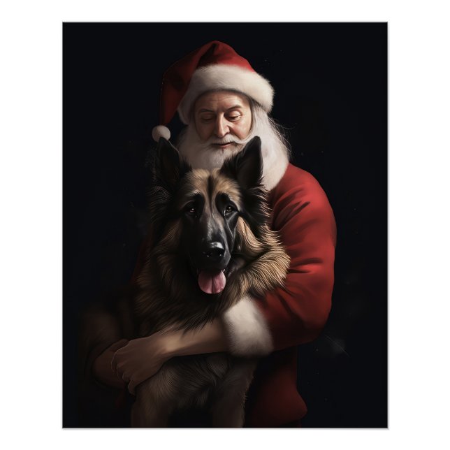 Poster Berger belge Saint-Nicolas Fête de Noël (Devant)