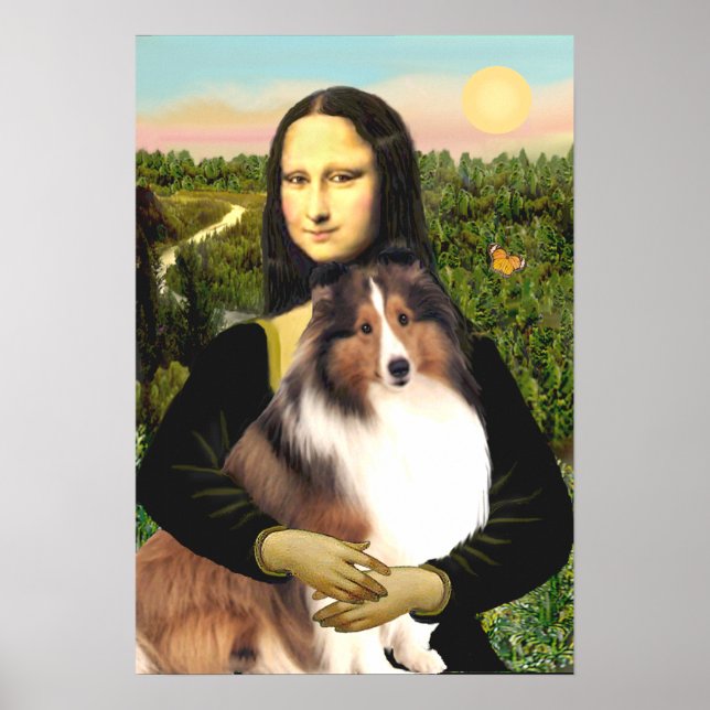 Poster Berger des Shetland 7b - Mona Lisa (Devant)