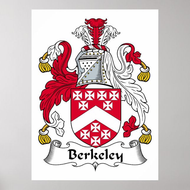 Poster Berkeley Family Crest (Devant)