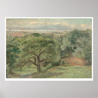 Poster Berkeley surplombant l'U. de Californie (0138B)