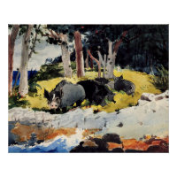 Bermudes Settlers, un tableau de Winslow Homer,