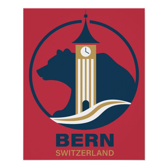 Poster Berne Suisse Europe (Devant)