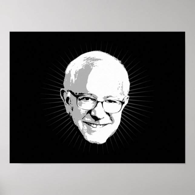 Poster Bernie Sanders - Halo Effect - Humour politique -. (Devant)