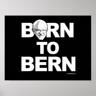 Poster Bernie Sanders - Né à Berne - - Humour politique