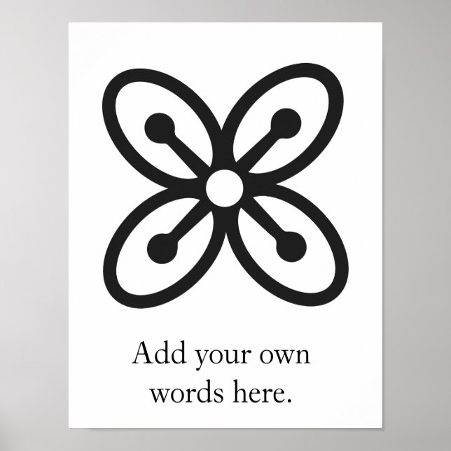 Poster BESE SAKA | Symbole d'abondance, de puissance, d'a (Devant)