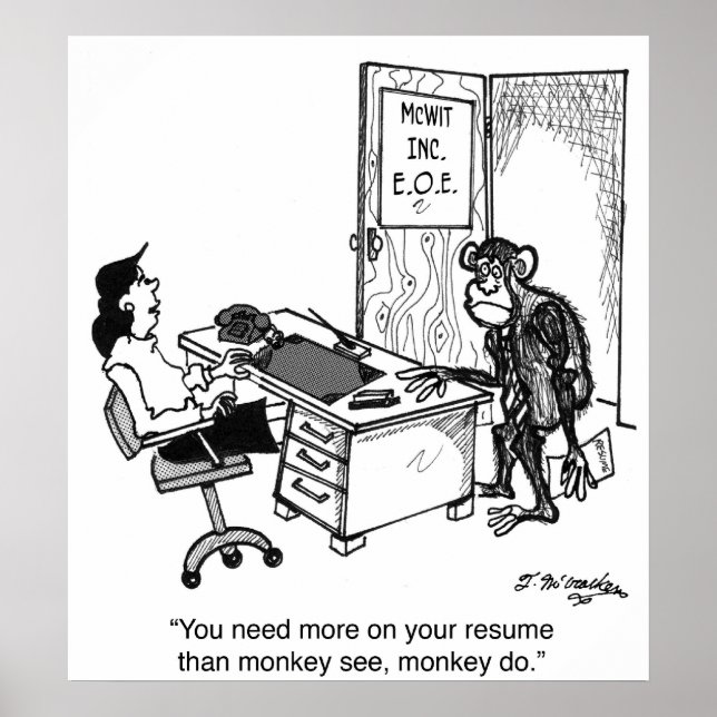 Poster Besoin De Plus De Singe Voir Sur Un Reprendre (Devant)